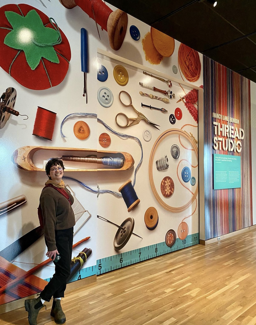 Denver Art Museum visitor